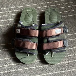 Suicoke Fur Trimmed Slides